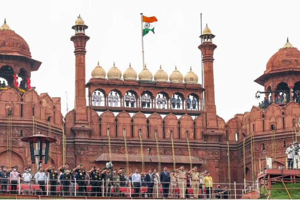 Military band performs during 80th Independence Day 2026 rehearsal at Red Fort New Delhi | www.imperiumtimes.com | @imperiumtimesofficial