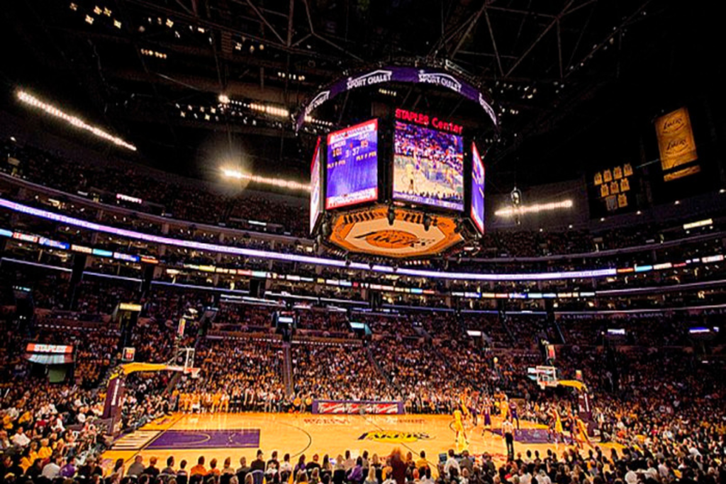 Wide landscape view of Los Angeles Lakers home basketball arena | www.imperiumtimes.com | @imperiumtimesofficial