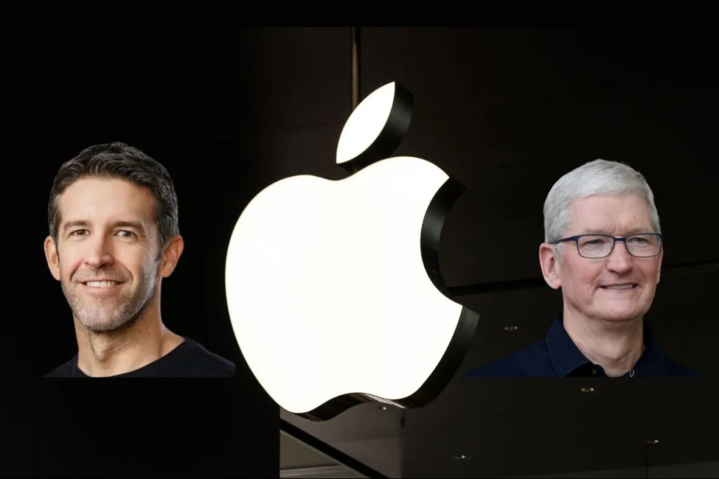 Apple CEO Tim Cook with incoming CEO John Ternus at Apple Park campus, September 2026, Imperiumtimes.com
